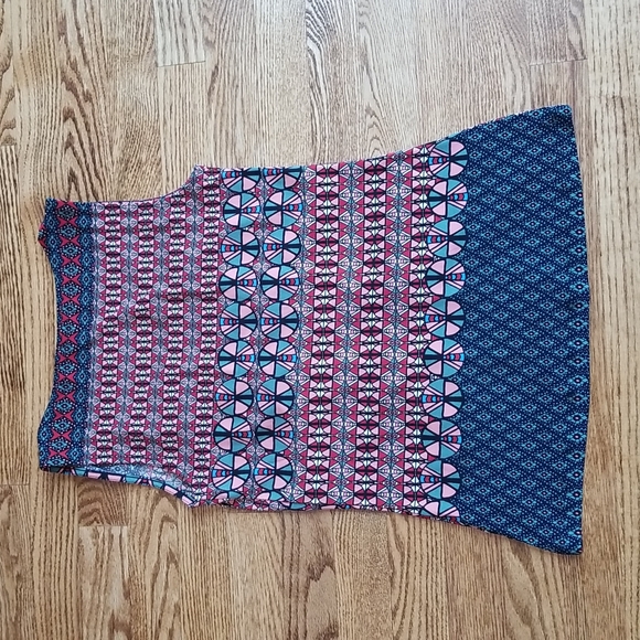 (XS) Jockey Person to Person Geometric Design Ruched Beaded Fancy Tank Top - Picture 8 of 8